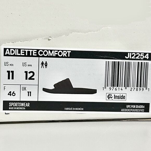 Adidas Adilette Comfort “Burgundy” Men’s Size 11 Cushioned Lifestyle Slides main image 6